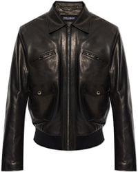 Dolce & Gabbana - Leather Jacket - Lyst