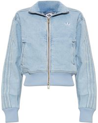 adidas Originals - Denim Jacket With Embroidered Logo - Lyst