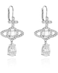 Vivienne Westwood - Earrings With Shimmering Crystals - Lyst