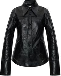 Ami Paris - Leather Shirt - Lyst