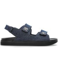 Givenchy - Sandals With Logo-Shaped Appliqué - Lyst