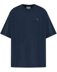 Maison Kitsuné - T-Shirt With Logo Patch - Lyst