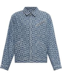 KENZO - Denim Jacket With Monogram - Lyst