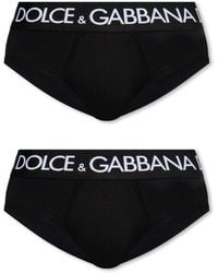Dolce & Gabbana - Logo Briefs 2-Pack - Lyst