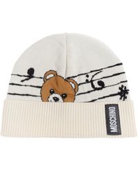 Moschino - Cap With A Distinctive Bear Motif - Lyst