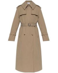 McQueen - Padded Trench Coat With Belt - Lyst