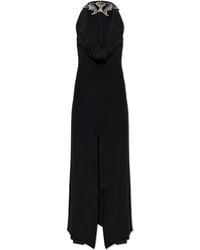 Versace - Silk Dress With Shimmering Embellishments - Lyst