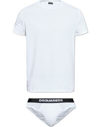 DSquared² - Lingerie Set: T-Shirt And Briefs - Lyst