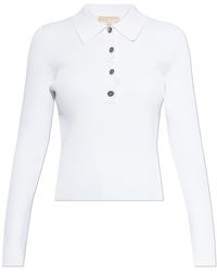 MICHAEL Michael Kors - Long Sleeve Polo - Lyst