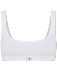 MM6 by Maison Margiela - Lingerie Top With Logo - Lyst