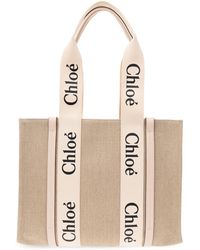 Chloé - 'Woody Medium' Shopper Bag - Lyst