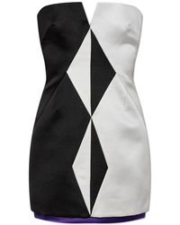 Versace - Silk Off-Shoulder Dress - Lyst