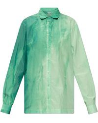 Loewe - Loose-Fit Shirt With Embroidered Logo - Lyst
