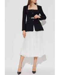 Self-Portrait - Dress With Pleated Skirt - Lyst