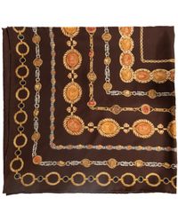 Versace - Silk Scarf With "The Lover" Print - Lyst