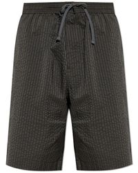 Maison Kitsuné - Striped Pattern Shorts - Lyst