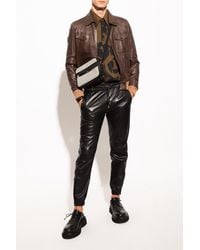 biker jacket ysl