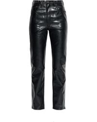 Agolde - Trousers Made From Recycled Leather - Lyst