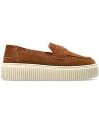 Furla - "Sky" Suede Loafers - Lyst