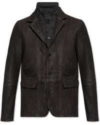 AllSaints - ‘Survey’ Leather Jacket - Lyst