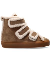 Inuikii - “Shearling Velcro Wedge” Wedge Shoes - Lyst
