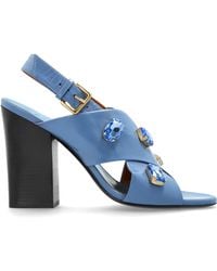 Marni - Leather Heeled Sandals - Lyst