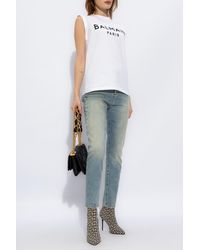 Balmain - Jeans With Vintage Effect, - Lyst