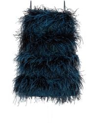 Oséree - Dress With Ostrich Feathers - Lyst
