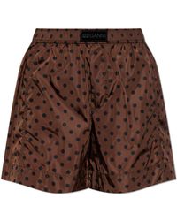 Ganni - Polka Dot Patterned Shorts - Lyst