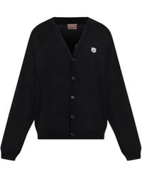 KENZO - Cardigan With Logo Patch - Lyst