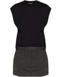 Acne Studios - Dress Made From Combined Fabrics - Lyst