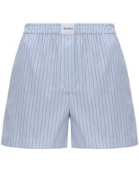 The Attico - Striped Pattern Shorts - Lyst