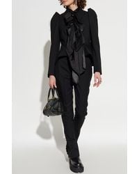 McQueen - Wool Pleated Trousers - Lyst