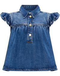 Ganni - Denim Top - Lyst