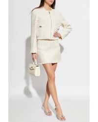 Versace - Tweed Skirt With Lurex Thread - Lyst