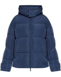 Emporio Armani - Down Jacket With Detachable Hood - Lyst