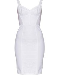 Dolce & Gabbana - Dress With Lace Insert - Lyst
