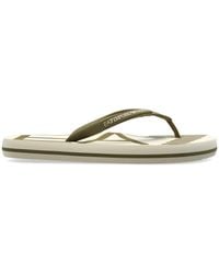 EA7 - Rubber Flip-Flops With Logo - Lyst