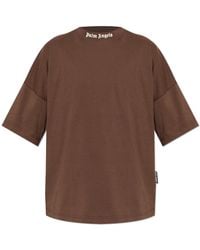 Palm Angels - T-Shirt With A Printed Logo - Lyst