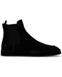 Giorgio Armani - Velvet Ankle Boots - Lyst