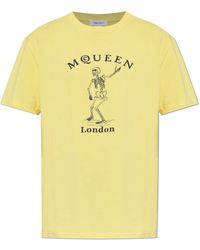 McQueen - T-Shirt With Logo - Lyst