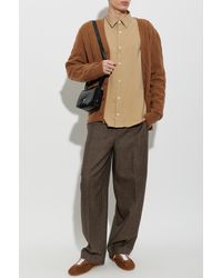 Ami Paris - Wool Cardigan With Pockets - Lyst