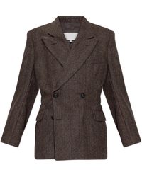 Maison Margiela - Herringbone Pattern Blazer - Lyst