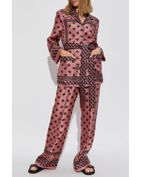 Dolce & Gabbana - Loose-Fitting Silk Trousers - Lyst