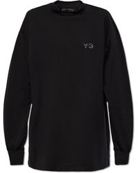 Y-3 - T-shirt With Long Sleeves, - Lyst