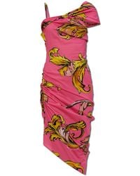 Versace Jeans Couture - Dress With Barocco Print - Lyst