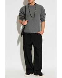 Jil Sander - Wool Sweater With A Crew Neck - Lyst