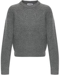 Jil Sander - Wool Sweater With A Crew Neck - Lyst