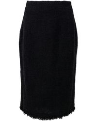 Jil Sander - Skirt With Raw-Cut Hem - Lyst