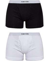 Tom Ford - Two-Pack Of Cotton Boxers With Logo - Lyst